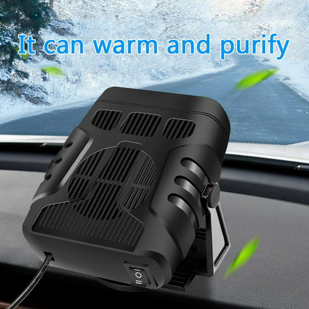 Calefactor para coche USB, 12 V 24 V, portátil, calefactor de coche,  calefactor portátil para coche, descongelador, 2 en 1, con protección  contra