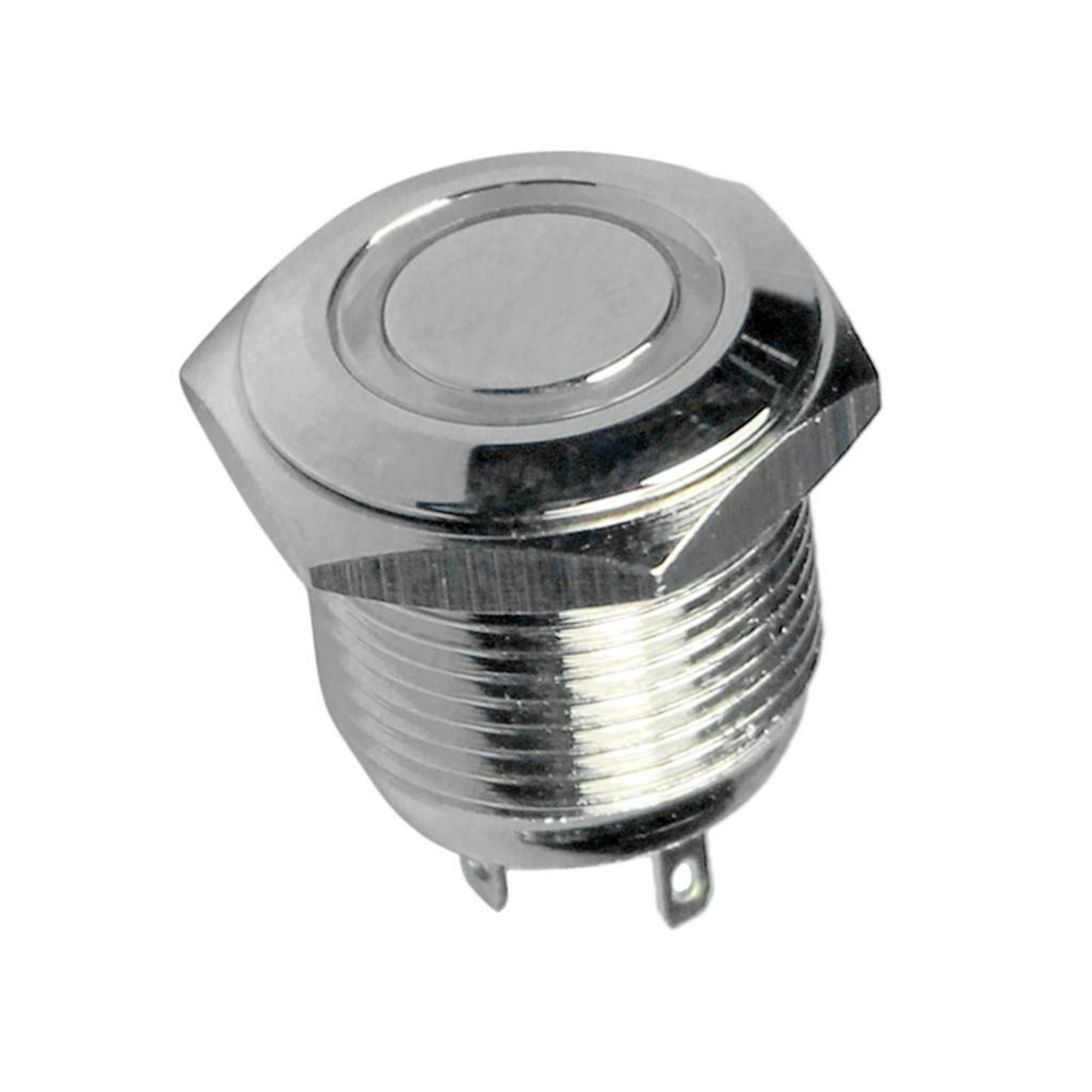 Pulsador 12V ON/OFF, Pulsador Momentaneos de Metal Impermeable para 16 mm  Agujero de Montaje : : Coche y moto