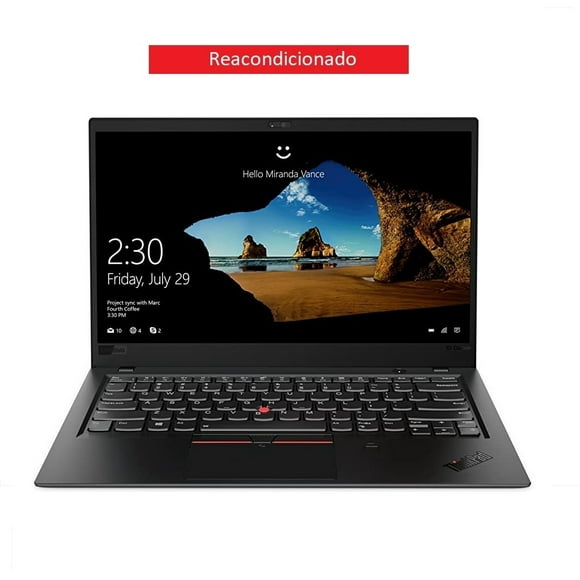 laptop lenovo x1 carbon 14 core i7 6ta 8gb ram 240gb ssd reacondicionado