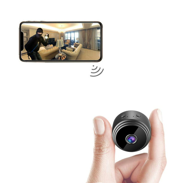 Mini cámara espía WiFi cámara oculta con audio Live Feed Cámara de  vigilancia de seguridad para el hogar 1080P Cámara oculta niñera  inalámbrica con
