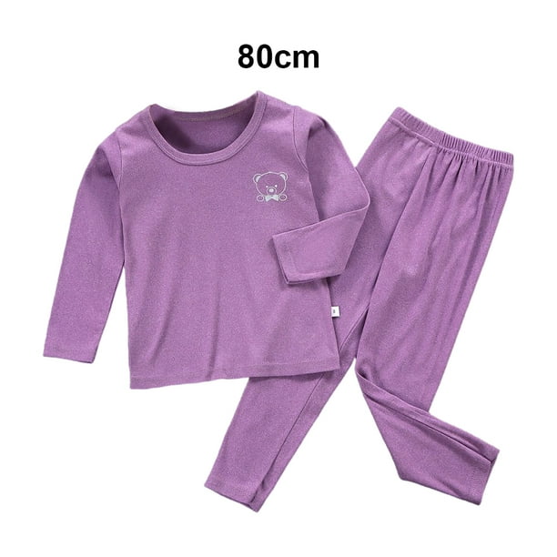 Ropa interior térmica para niños y niñas, Leggings de manga larga con  estampado encantador, ropa de BANYUO