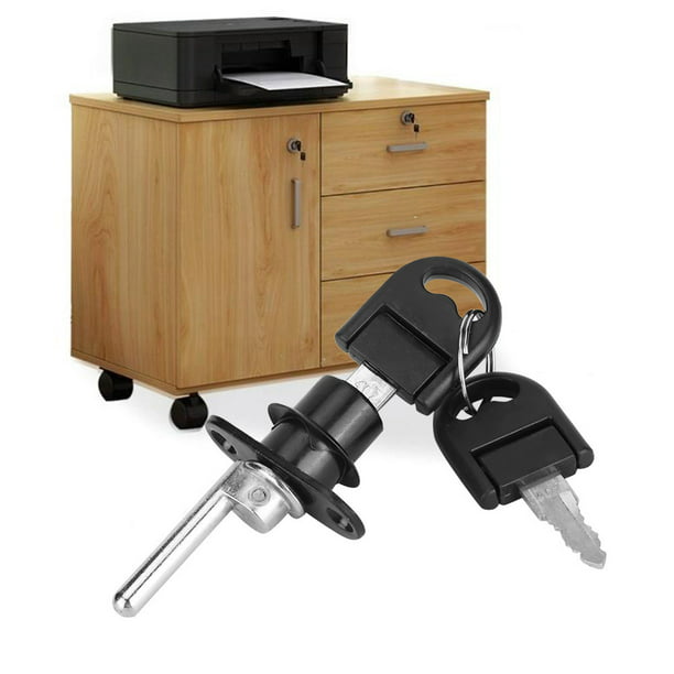  Uenhoy Paquete de 6 cerraduras de leva para gabinete con llave  similar, juego de cerraduras de leva de 1-1/8 pulgadas (1.181 in) para  armarios, cajones, buzón de correo, caja de herramientas