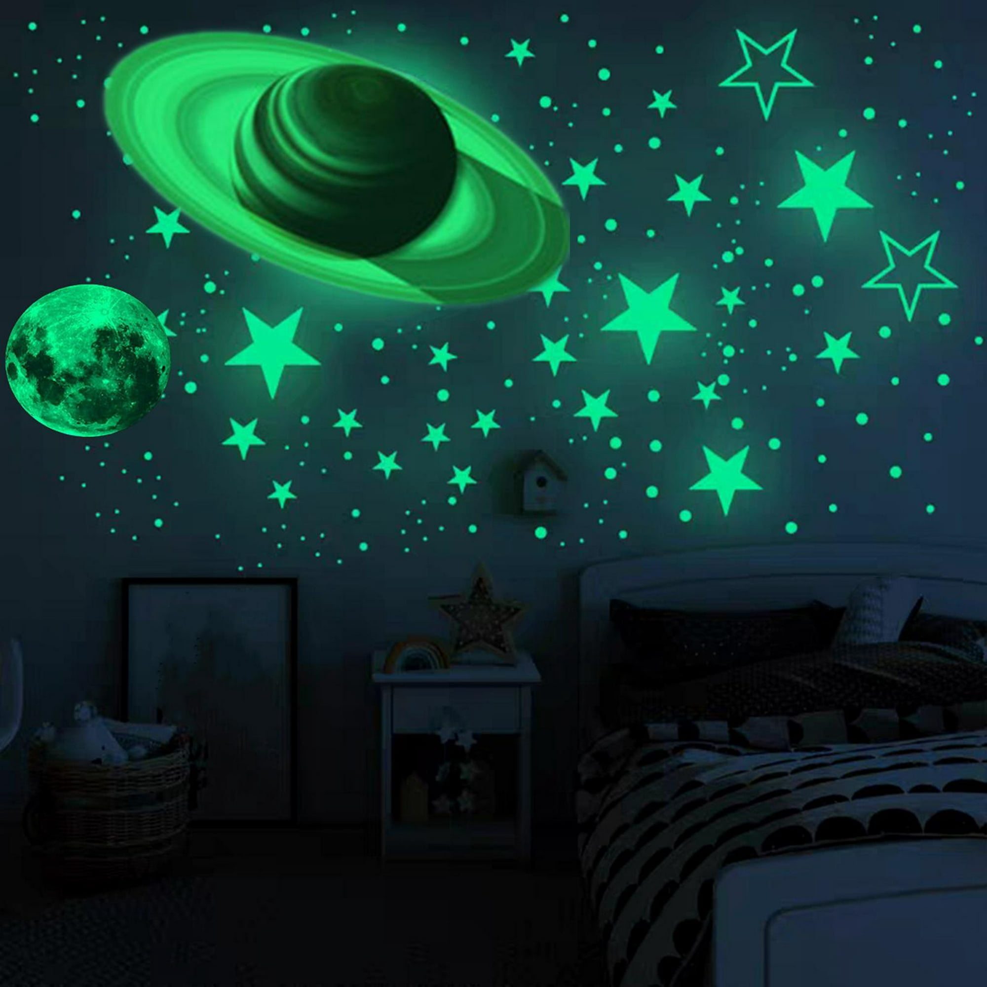 Pegatinas de pared de estrellas fluorescentes para – Grandado