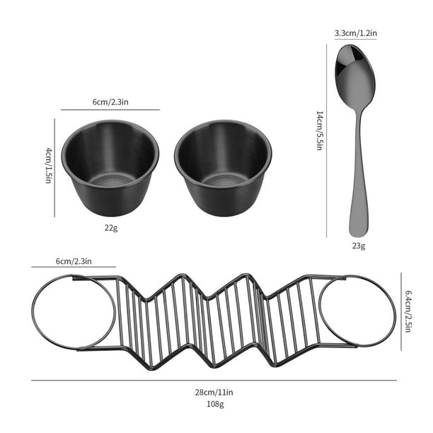 DeTODO Porta Tacos Soportes Para Tortillas De Acero Inoxidable