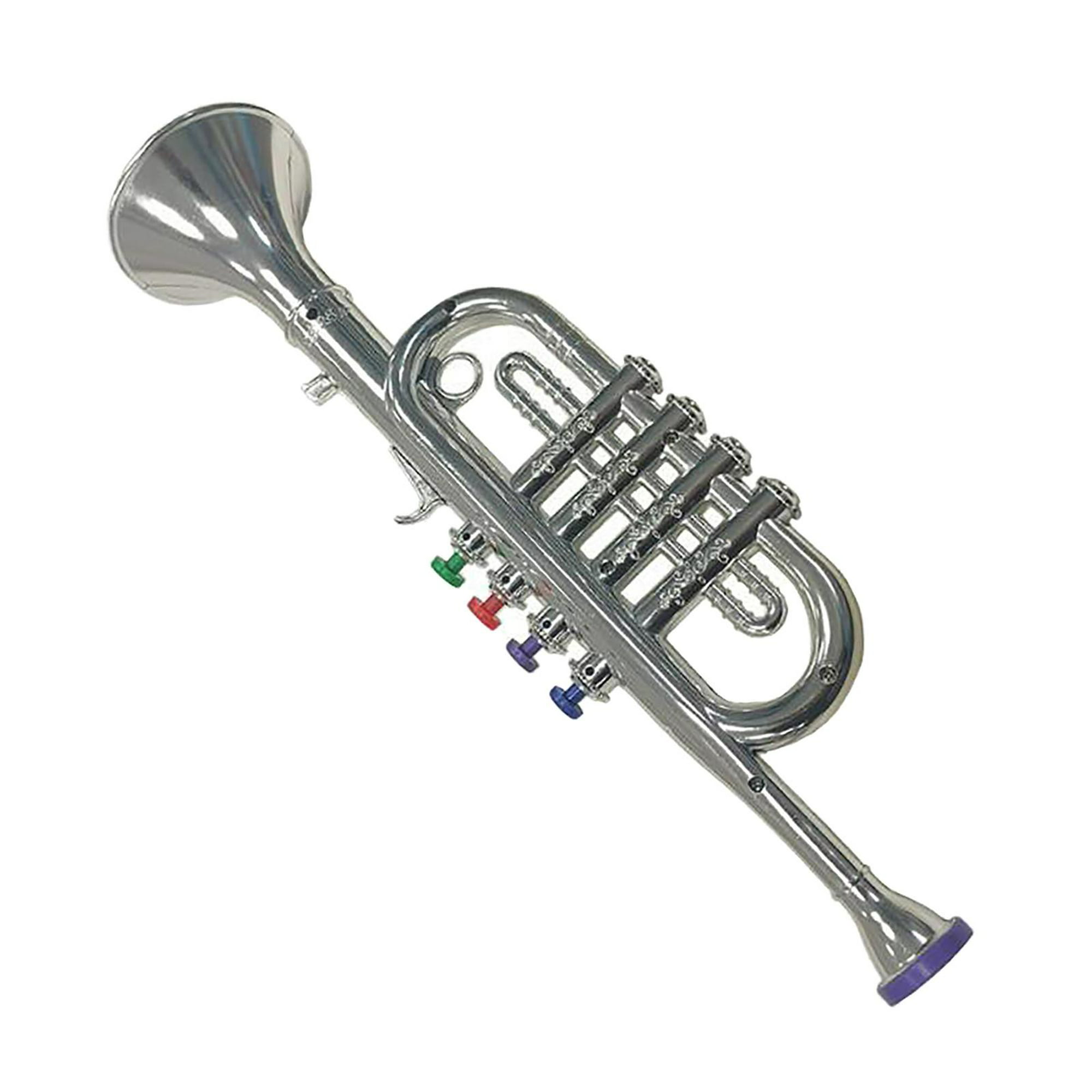 Juguete de trompeta instrumento musical interesante divertido suministros  de fiesta regalo de cumpleaños instrumento musical juguete para niños niños