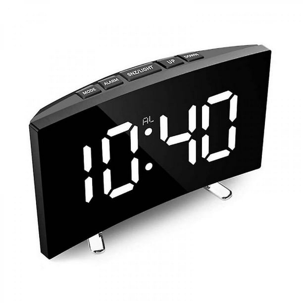 Reloj despertador para niños, despertador digital con repetición, luz  nocturna de 7 colores, reloj despertador para niños, reloj digital  despertador