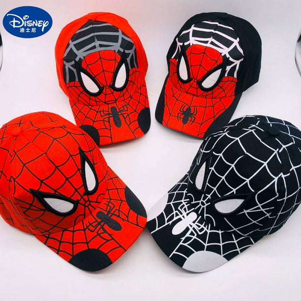 Sombrero de hombre araña para niños, gorra de béisbol ajustable (araña  negra), Araña negra
