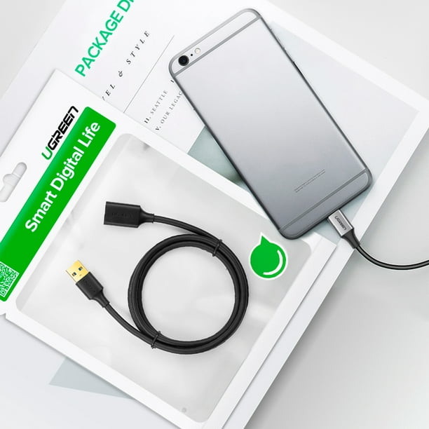 CABLE LIGHTNING UGREEN USB - C A LIGHTNING, CARGA RAPIDA, 1.5 METROS, IPHONE