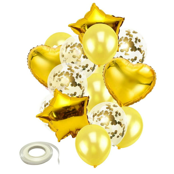 De Papel De Aluminio Y Látex Establece De De Estrella Para La Decoración De  Compromiso De San Valentín Oro Yotijar juegos de globos de fiesta