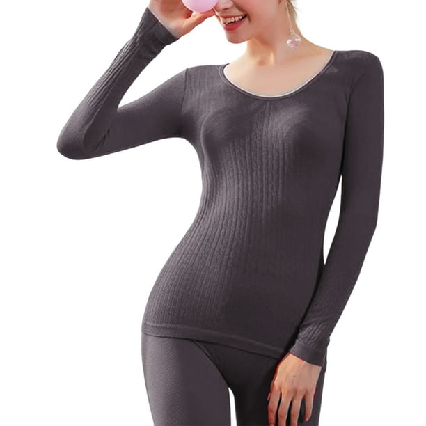 Guardurnaity Ropa interior térmica para mujer Calzoncillos largos para mujer  Camiseta de buena elast Guardurnaity AP013634-06