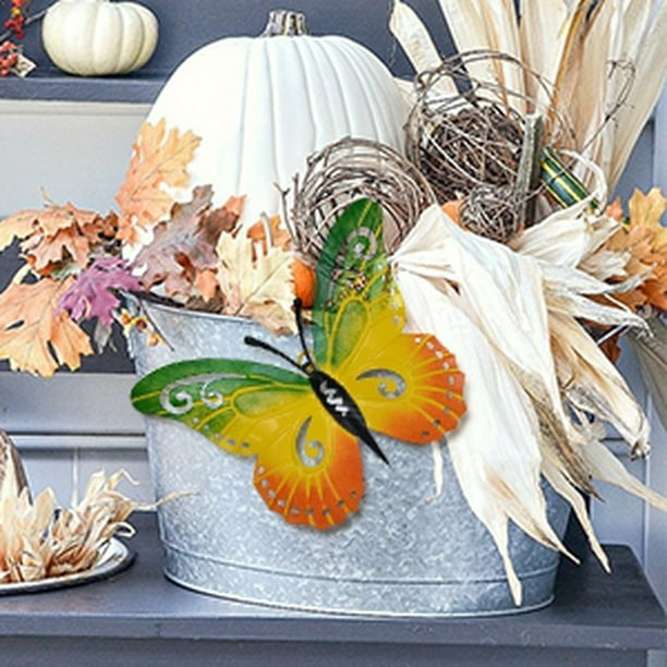 Cinco mariposas decorativas de colores para colgar, 26 cm