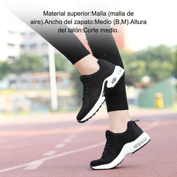 Jumpingount Zapatillas de deporte para mujer, zapatillas deportivas cómodas  de malla transpirable para Fitness, zapatillas con cordones, calzado Calzado