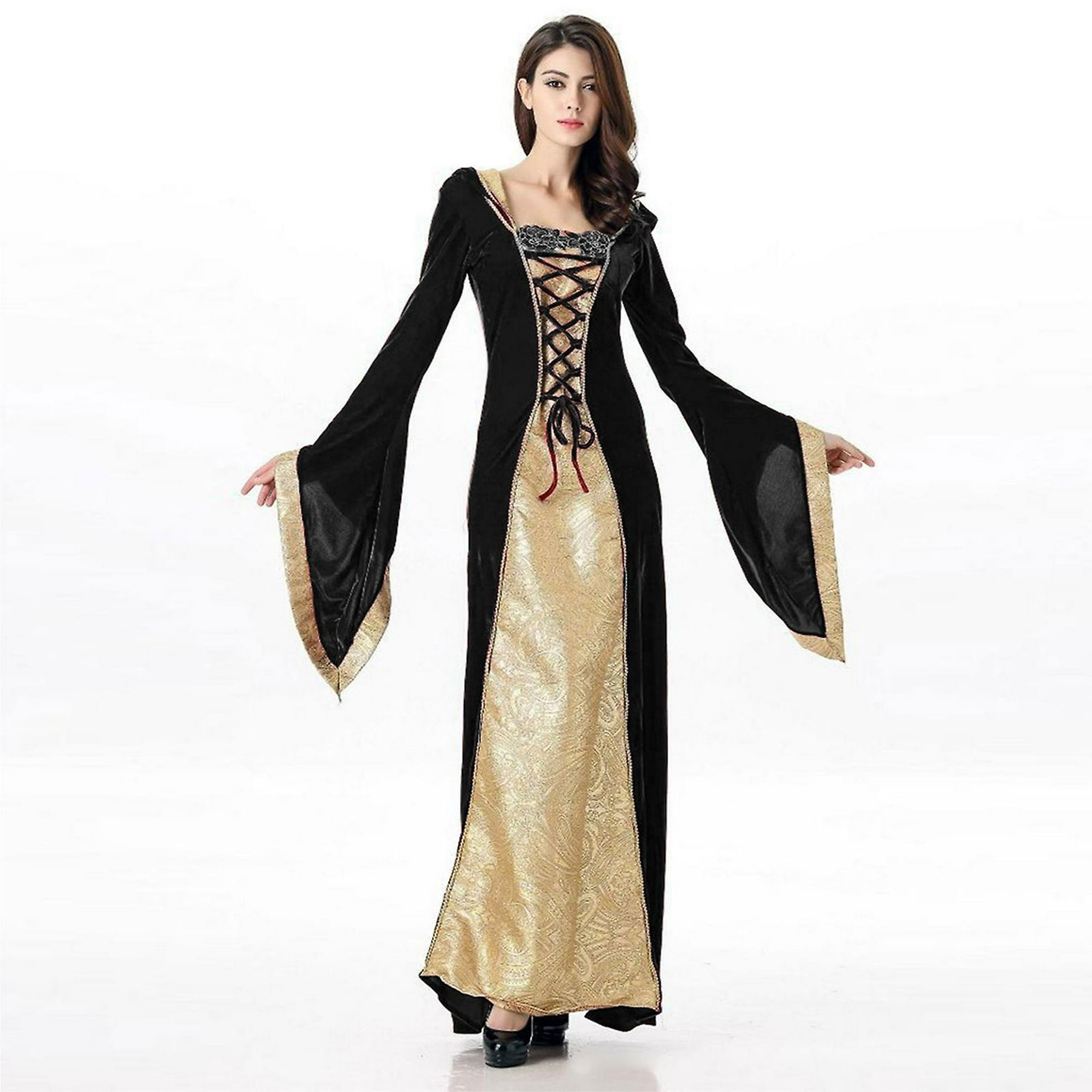 Women Vintage Medieval Victorian Dress Renaissance Ball Gowns Dresses  Costume