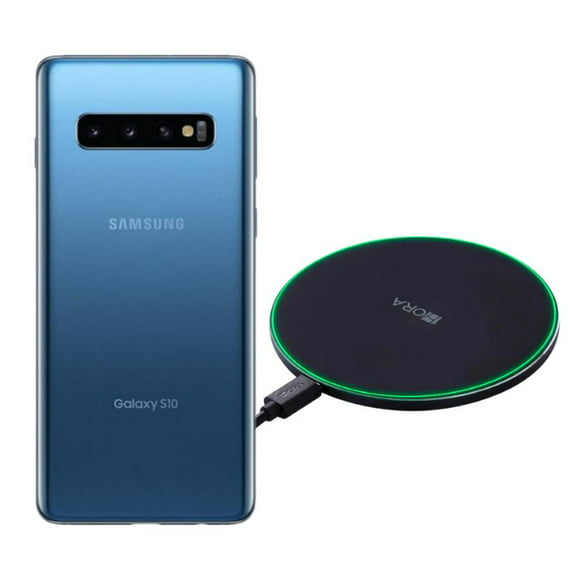 smartphone samsung s10 reacondicionado 128gb azul  cargador genérico samsung galaxy smg973u