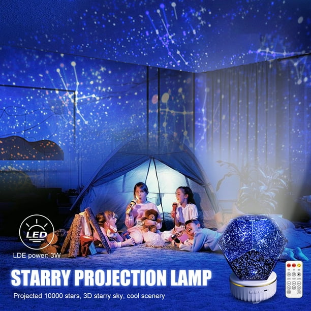 Proyectores Lámpara Proyectores 3d Dormitorio Noches para niños Presenta 5v  Proyector portátil