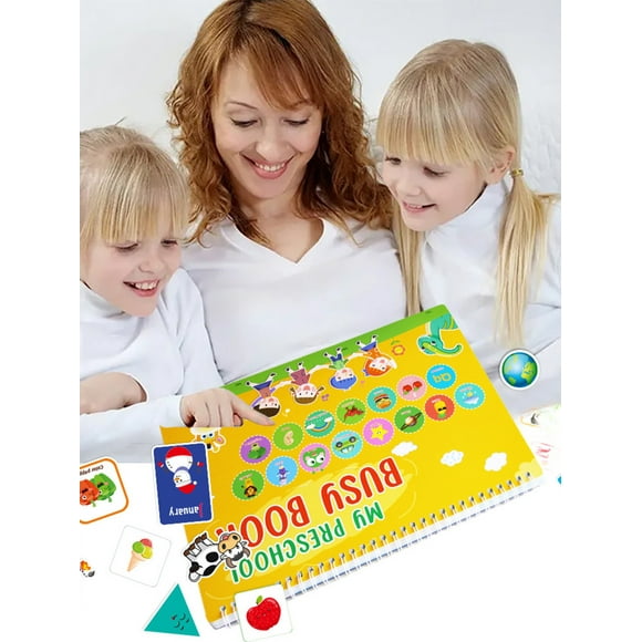 muyoka baby montessori busy book juguetes educativos 15 temas toddler preschool learning juegos de cognición para kid gift early learning toys book muyoka hogar