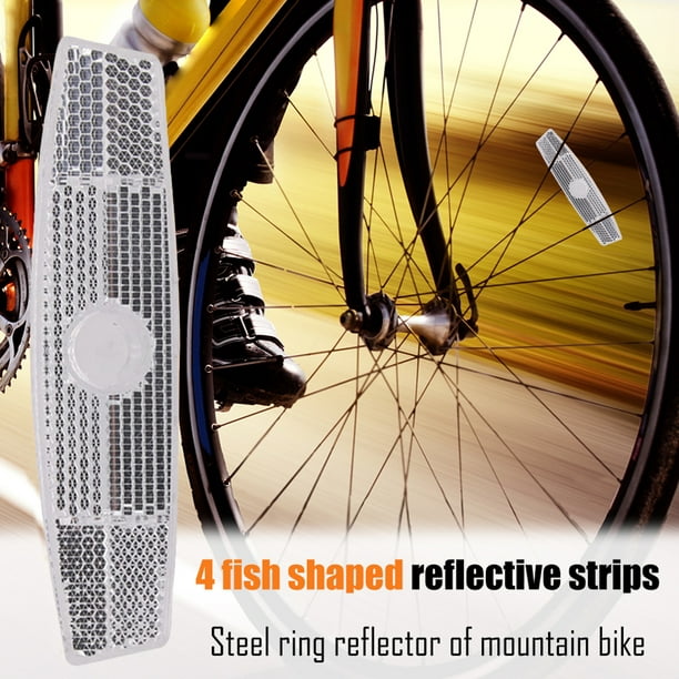 Juego de reflectores para bicicleta de montaña, reflectores traseros  delanteros para bicicleta MTB, Ehuebsd Accesorios para bicicletas