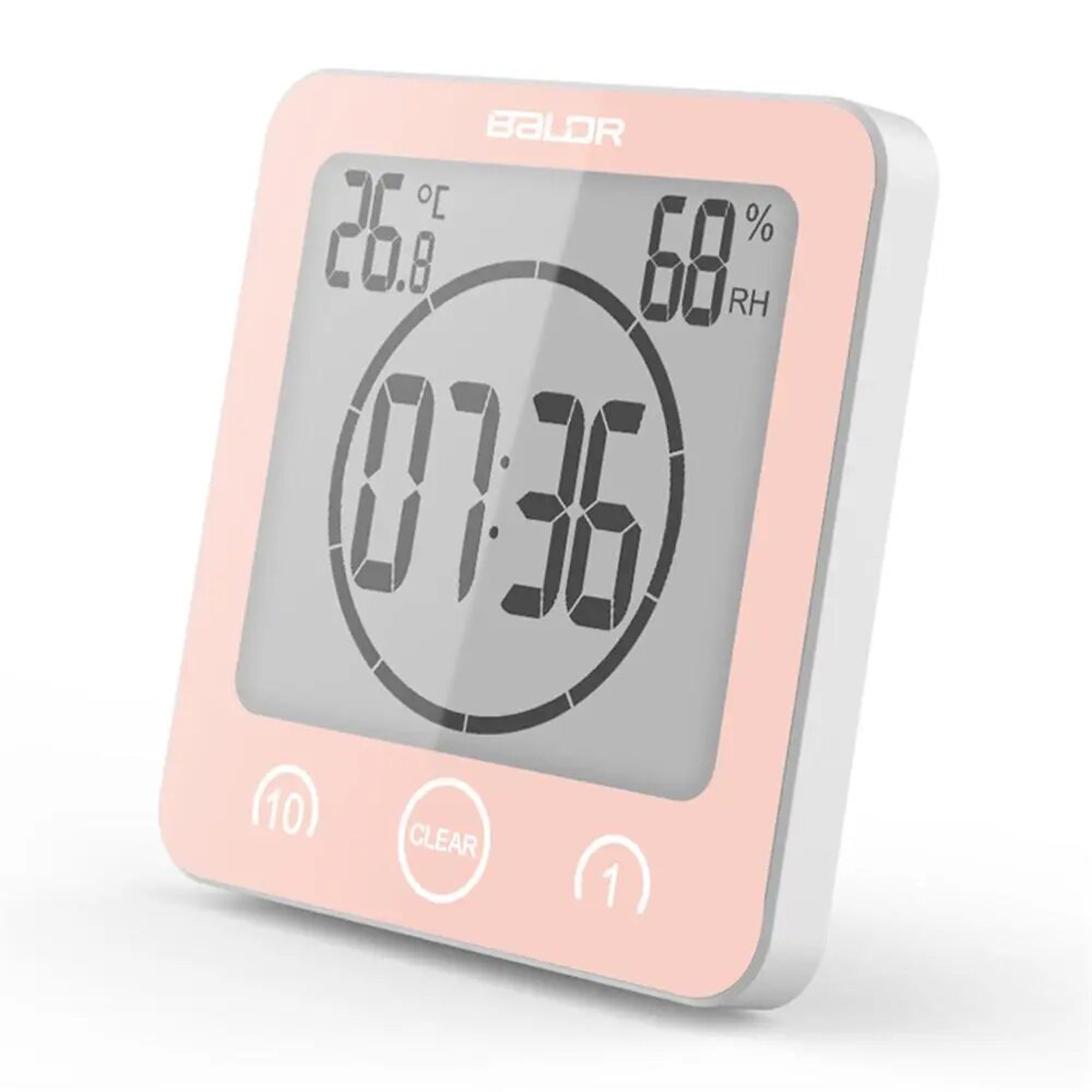 Reloj de baño, temporizador de ducha, alarma, relojes digitales