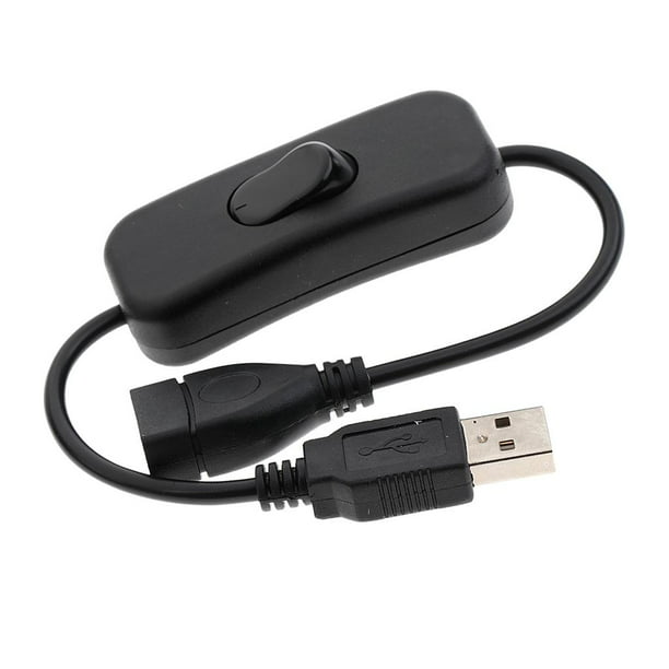 Cable de interruptor USB DIY de 6.5 pies, cable USB programable  antiinterferencias negro para dispositivo de interruptor