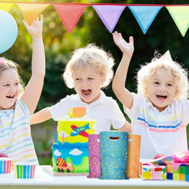  Hallmark Bolsas de regalo de cumpleaños extragrandes de 17  pulgadas (3 bolsas: azul y verde, rosa y morado, amarillo con pizza) para  niños, adolescentes, niños, niñas, nietos : Salud y Hogar