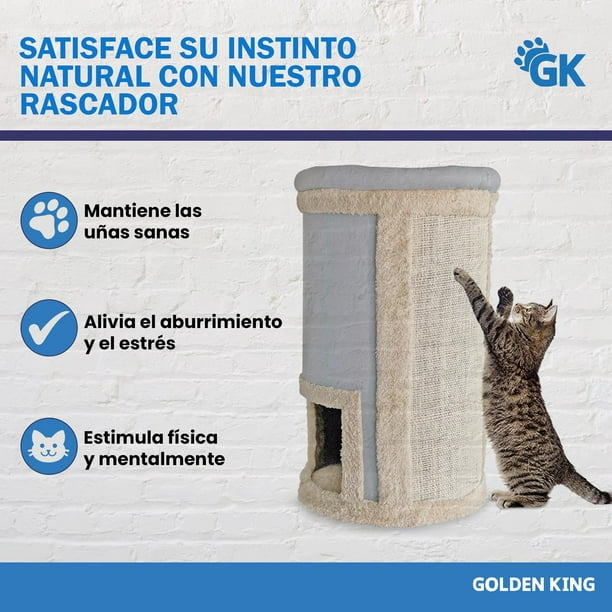 Cama Rascador Para Gatos Golden King Incluye Catnip