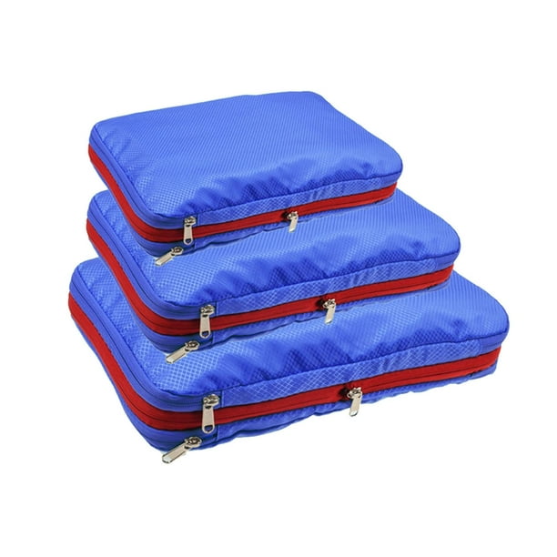 Organizadores de viaje, bolsas de compresión de equipaje, 8 juegos de  accesorios de viaje (azul)