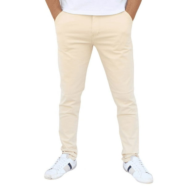 Pantalón Casual Skinny de Gabardina Para Hombre Strech