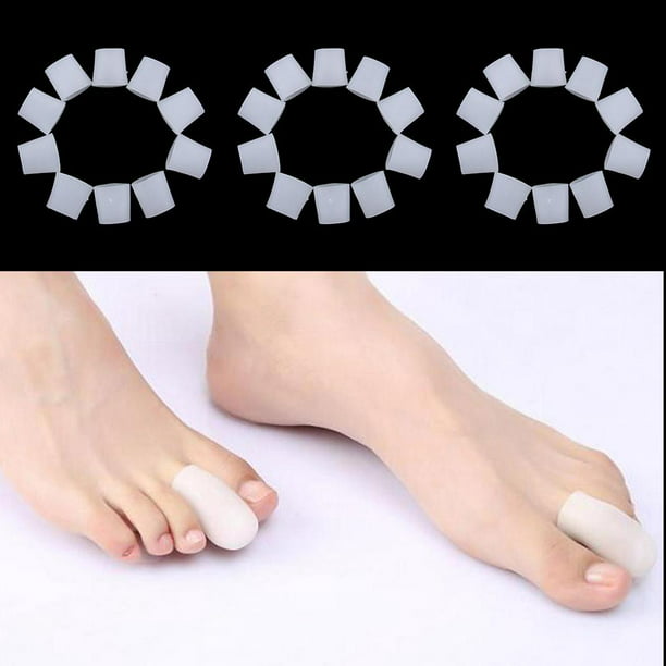 15 pares de protectores de silicona para s pies, de sílice para s pies y  dolor 1.8x1.8x1.1cm shamjiam Protector para el dolor del dedo del pie