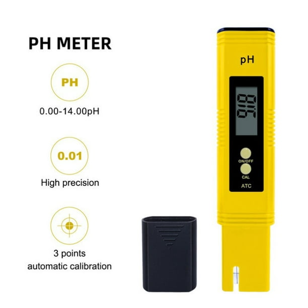 Probador Medidor Ph Digital Agua Alta Precisión Rango 0-9990