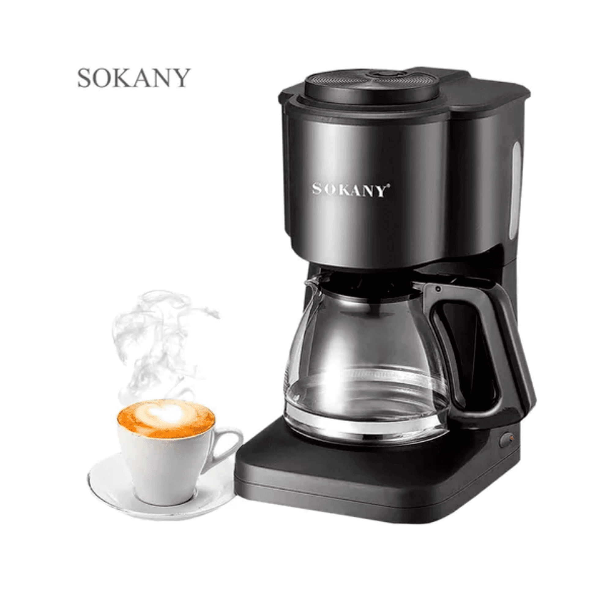 SOKANY Cafetera de goteo de 6 tazas, simplemente prepare una máquina de café  con filtro de goteo compacta, acceso frontal fácil de llenar, función de  mantenimiento automático y sistema inteligente antigoteo. - Trouver