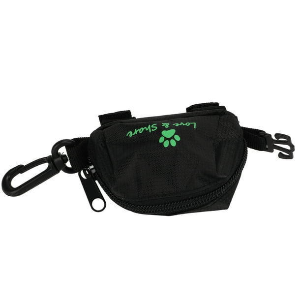 Dispensador de bolsas para excrementos de perro, soporte para bolsas de  excremento de perro para fijación de correa, bolsa con cremallera con clip  de