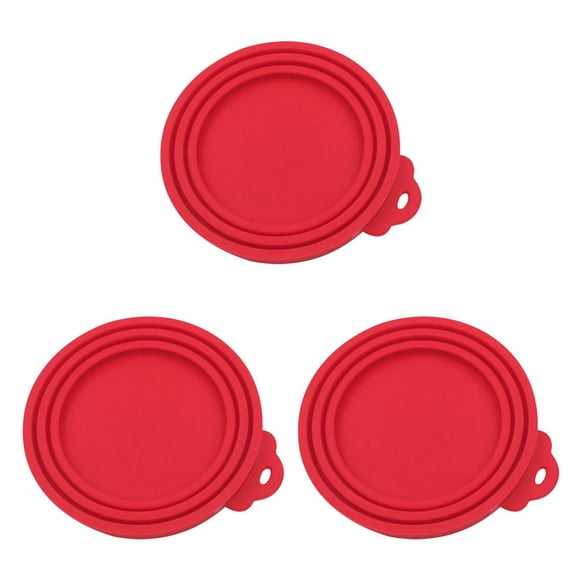 methold la comida para mascotas puede cubrir la tapa del tarro de silicona animales tapa enlatada sellada universal para tres tamaños rojo no01 3piezas methold cbp018925