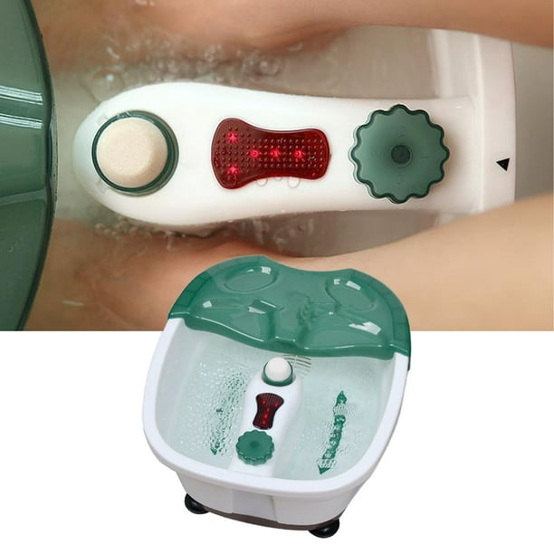 Masajeador de pies de baño de calor para pies masaje de burbujas