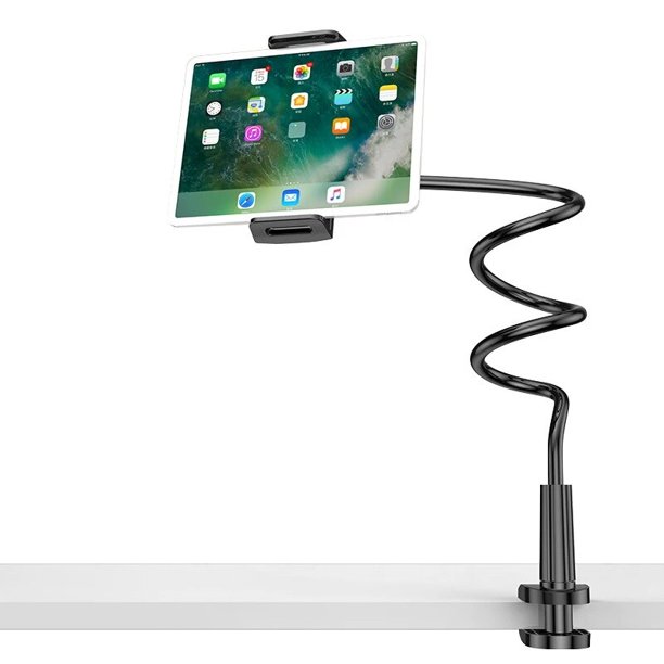 Soporte de montaje de tableta con tornillo para cama, soporte de teléfono  de escritorio, abrazadera de brazo largo Flexible para IPad, Samsung,  Xiaomi de 4,7-11 pulgadas