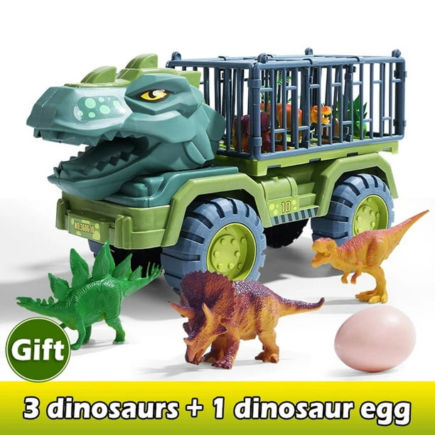 Auto de juguete de dinosaurio para niños de 1, 2, 3, 4, 5 años, camión de  fricción 9 en 1, juguetes para niños de 3 a 5 años, regalo de cumpleaños de
