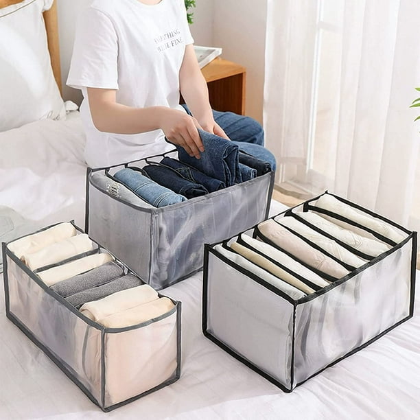 Organizador de ropa para armario, caja de almacenamiento de Jeans