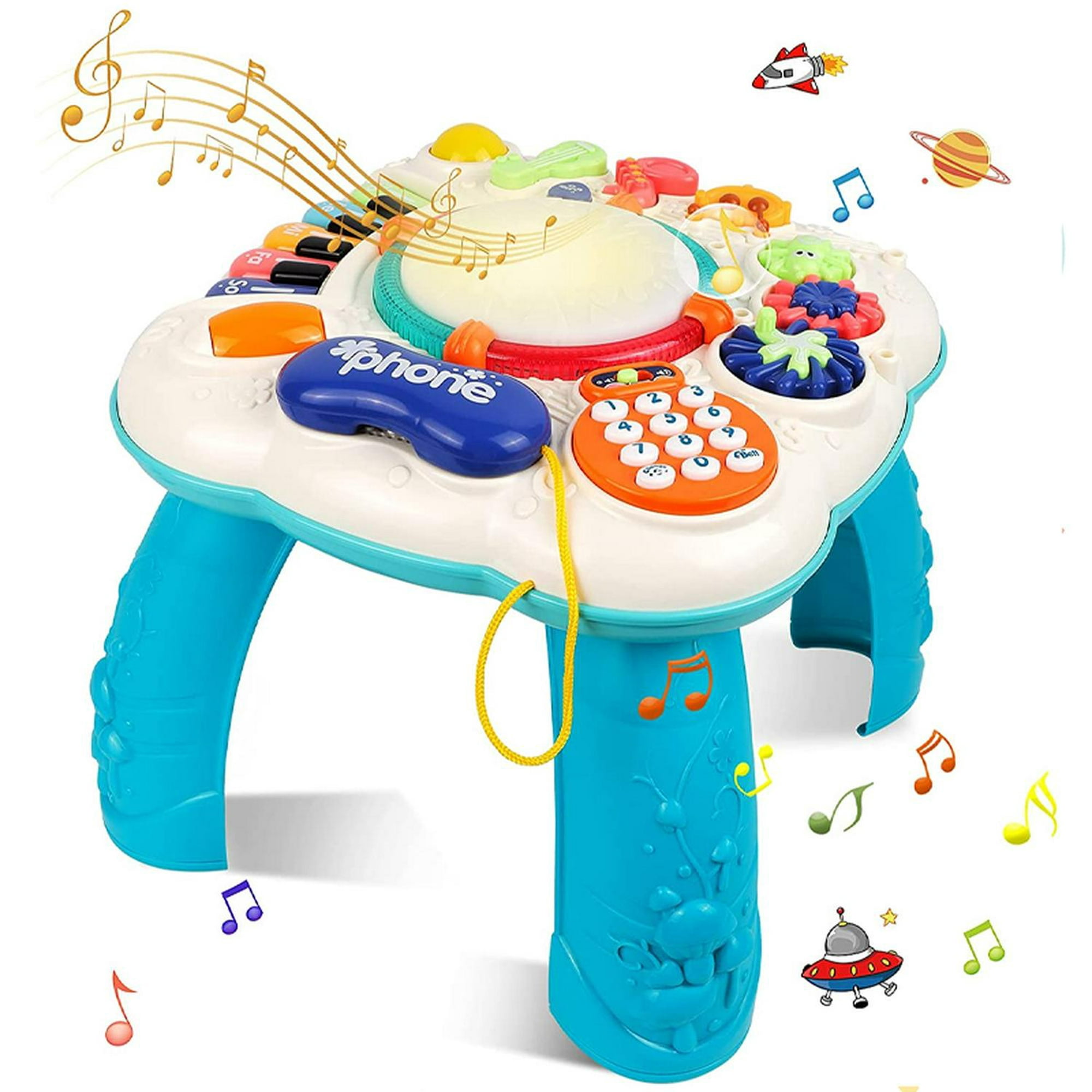 Mesa De Aprendizaje Musical De Juguete Para Bebés, Mesa De Juego De  Actividades Musicales De Educaci Scienceny FN007773-01