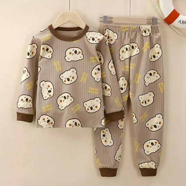 Pijamas para niñas adolescentes Nuevo otoño Ropa de manga larga para niños  Ropa de dormir para niños Pijamas de algodón Conjuntos para niños 9 10 12