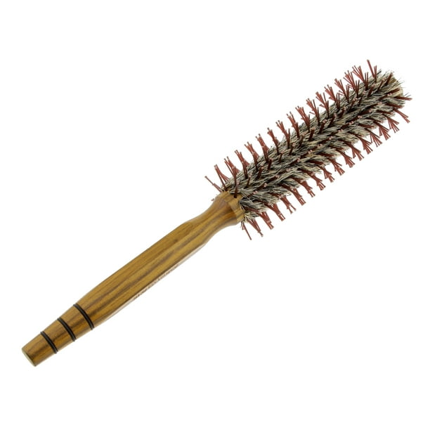 GranNaturals Cepillo de madera con cerdas de madera - Cepillo de pelo  rizado de madera ovalada para desenredar y peinar el cabello de las mujeres