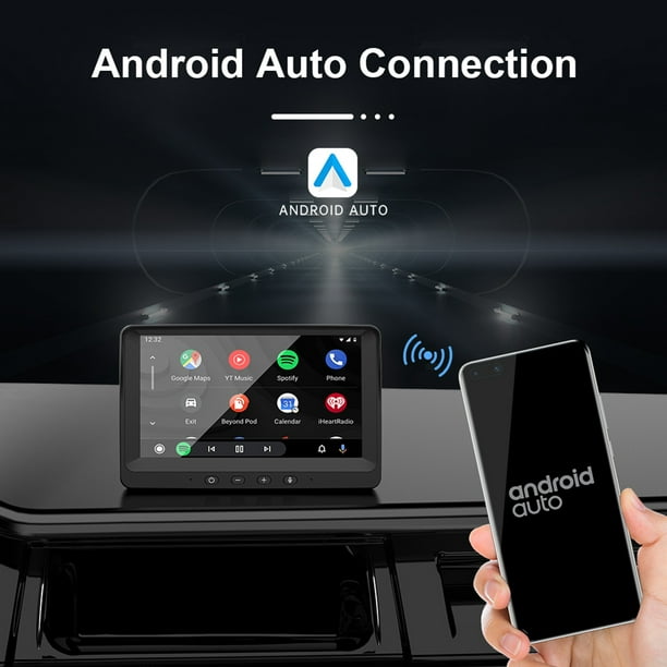 Pantalla de 7 pulgadas compatible con Bluetooth para Wireless CarPlay  Android Auto Navigation Tmvgtek Accesorios para autos y motos