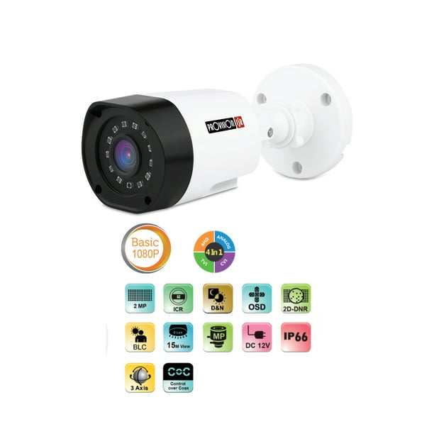 Kit Cámaras de seguridad CCTV Provision 1080p Full HD 4 cámaras y  accesorios Provision-ISR PAK4LIGHTCC2MP