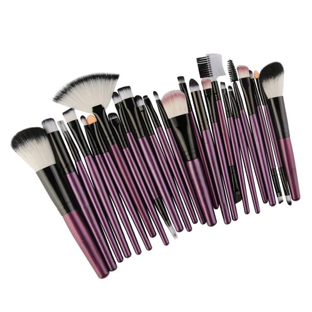 Set De Brochas Maquillaje Compraymas Color Púrpura 20 Pzas Incluye 1 Limpia  Brochas