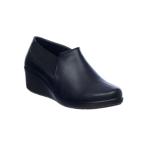 Zapatos Para Mujer Con Plataforma y Elástico Piel Negros Casuales Formales  032D1N negro 25 Incógnita 032D1N