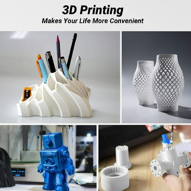 Filamento de impresora 3D filamento PLA de seda rápido tricolor de 175 mm  para consumibles de impresora 3D ANGGREK Otros
