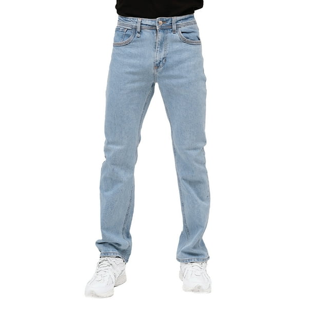 Jeans de mezclilla Stretch MCHK 8009. Tiro Alto, Color azul. Para