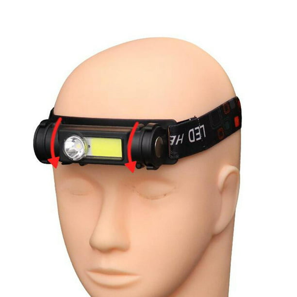 Linterna LED para la cabeza, recargable con diadema , linterna para oreja,  senderismo, pedicura, tatuajes, adultos y shamjiam Lámpara de cabeza  recargable