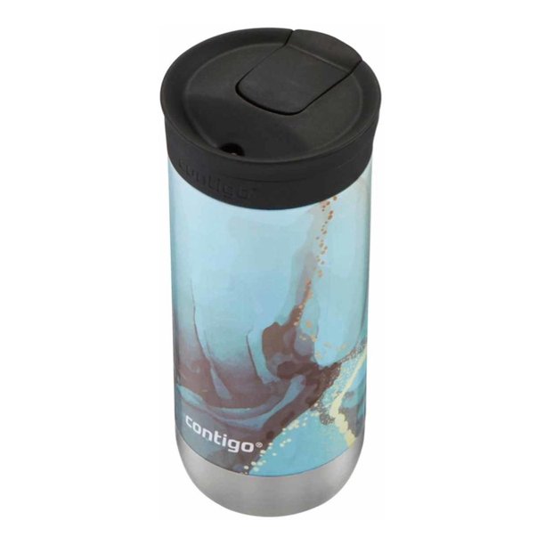 Termo Contigo Acero Inox 591 Ml 20 Oz Snapseal Frio Caliente Contigo  Transulcent Flower Opaque