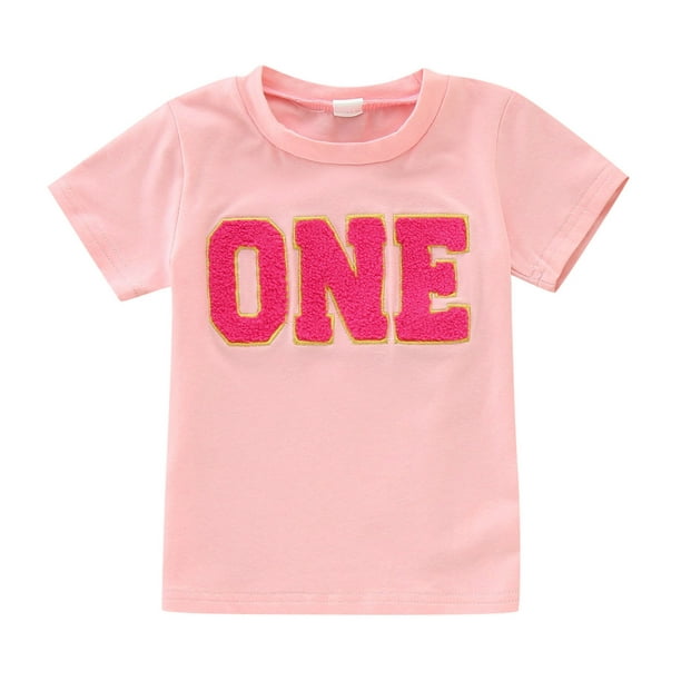 Playeras niños camiseta rosa niña 5