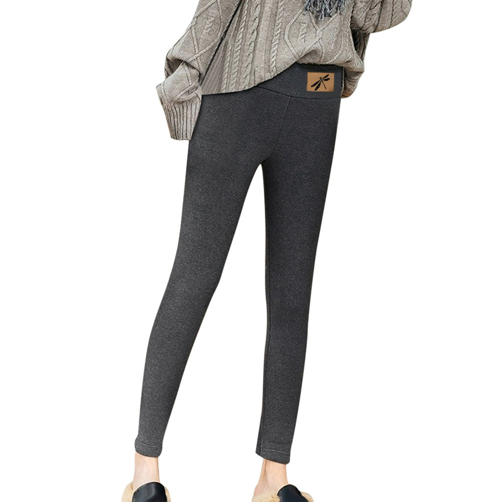 Gibobby leggings niña Pantalones de mujer, pantalones térmicos gruesos,  mallas de lana para mujer, r Gibobby