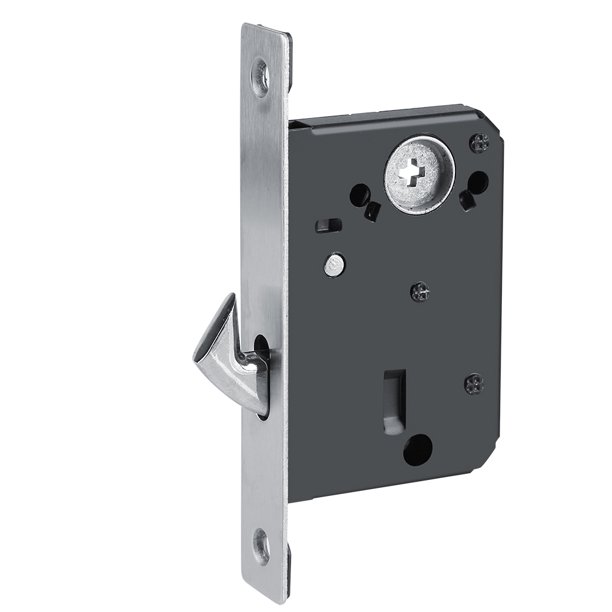 Aleación de zinc cerraduras de puerta corredera de madera Invisible  cerradura de puerta con 3 llaves muebles Hardware pestillo interior, para  ba?o